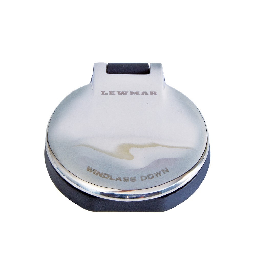 Lewmar Footswitch Down Stainless Steel Lewmar 68000888  Expedited Shipping
