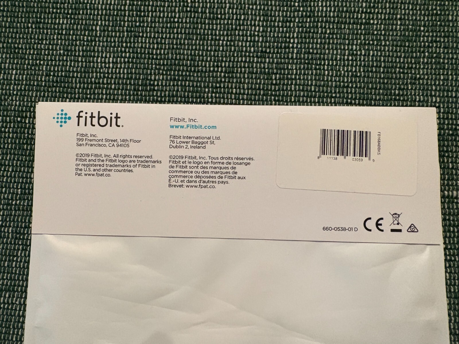 NEW Genuine Fitbit Charge 3 / Charge 4 Small Black Band PLUS 3 replacement bands