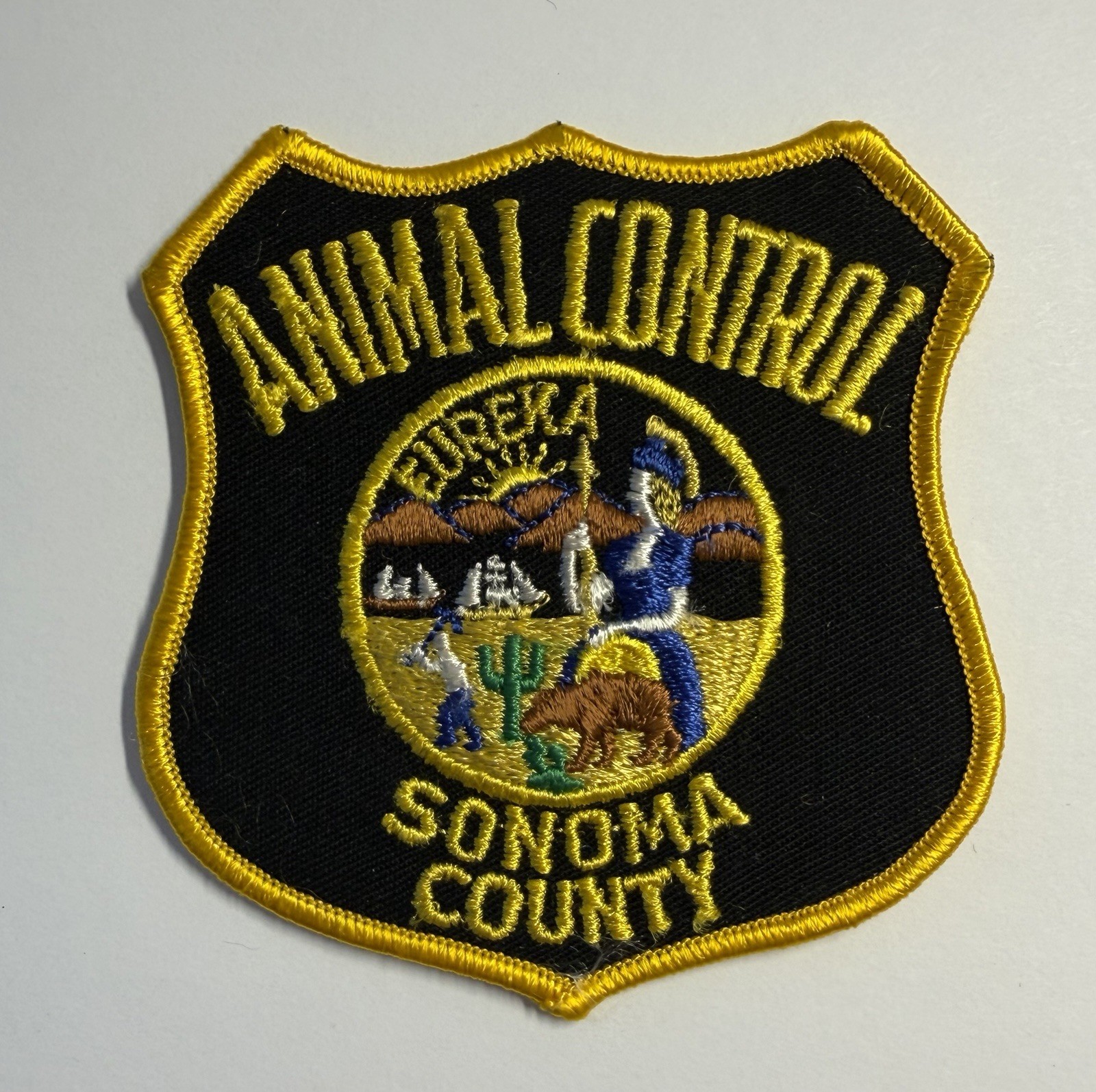 CALIFORNIA VINTAGE SONOMA COUNTY ANIMAL CONTROL PATCH #D47