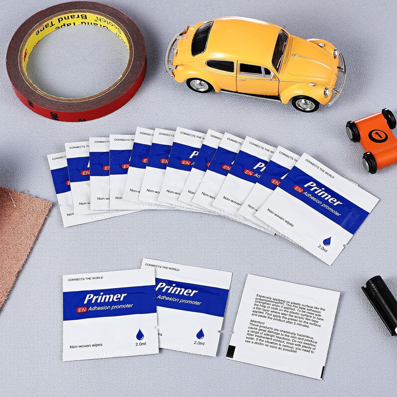 Compact 24 Pcs Adhesion Promoter - High-Performance Primer for Easy Application