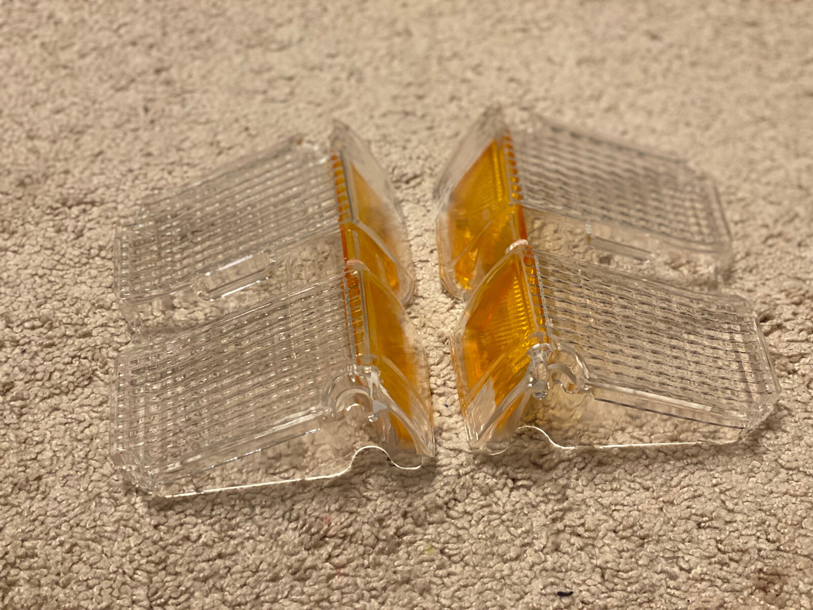 1971 Chevelle Clear Parking Lamp Light Lenses Pair (Right & Left)