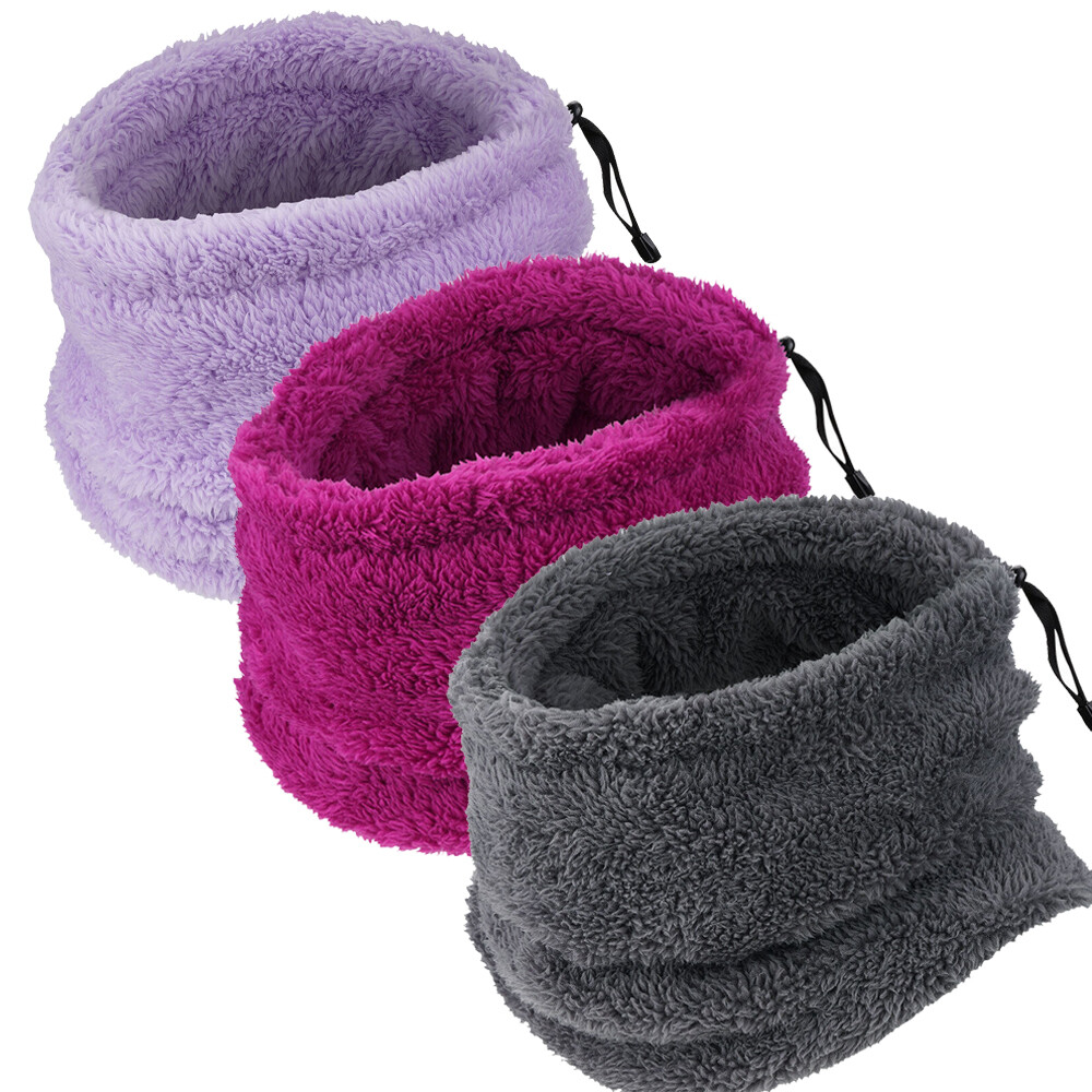 Unisex Windproof Fleece Neck Gaiter Warmer Ski Face Mask for Cold Weather Winter