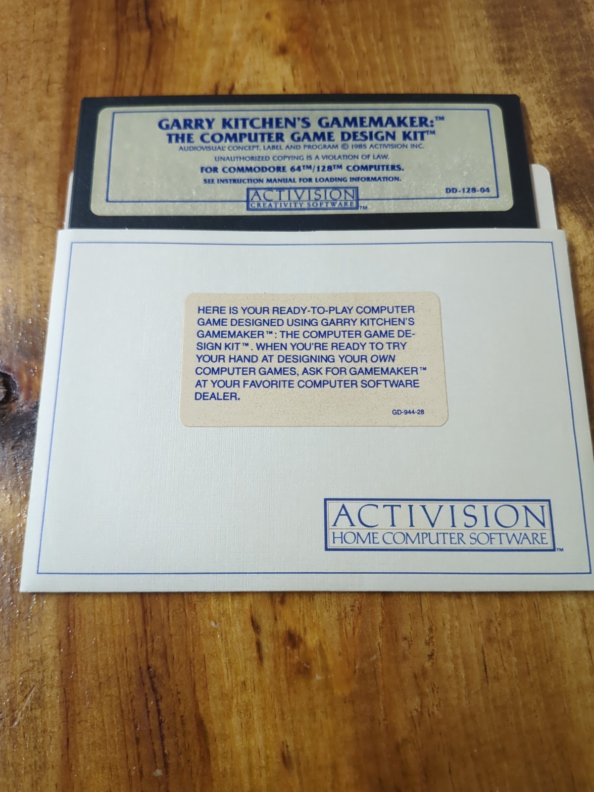Garry Kitchen's Gamemaker Commodore 64/128 -Activision Untested 1985