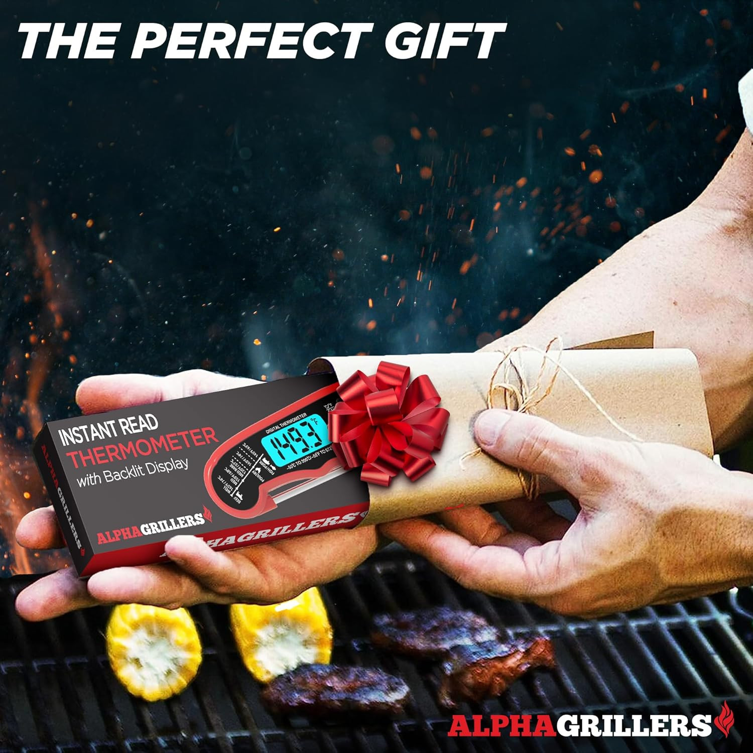 Alpha Grillers Digital Meat Thermometer – Instant Read Cooking Tool