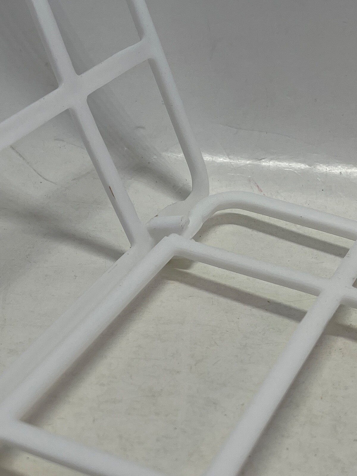 2-Piece Ball Cap Washer Frame - Plastic White