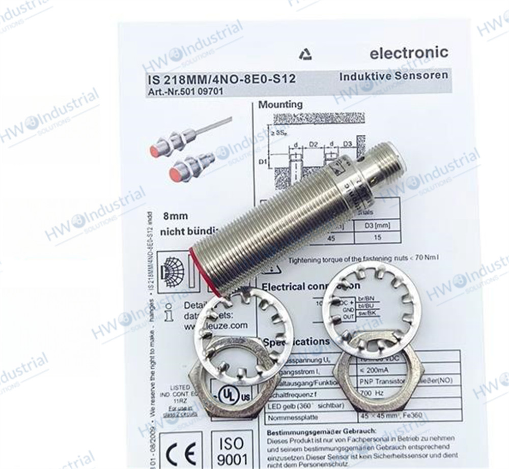 1/Piece IS 218MM/4NO-8E0-S12 50109701 LEUZE Proximity Switch Sensor