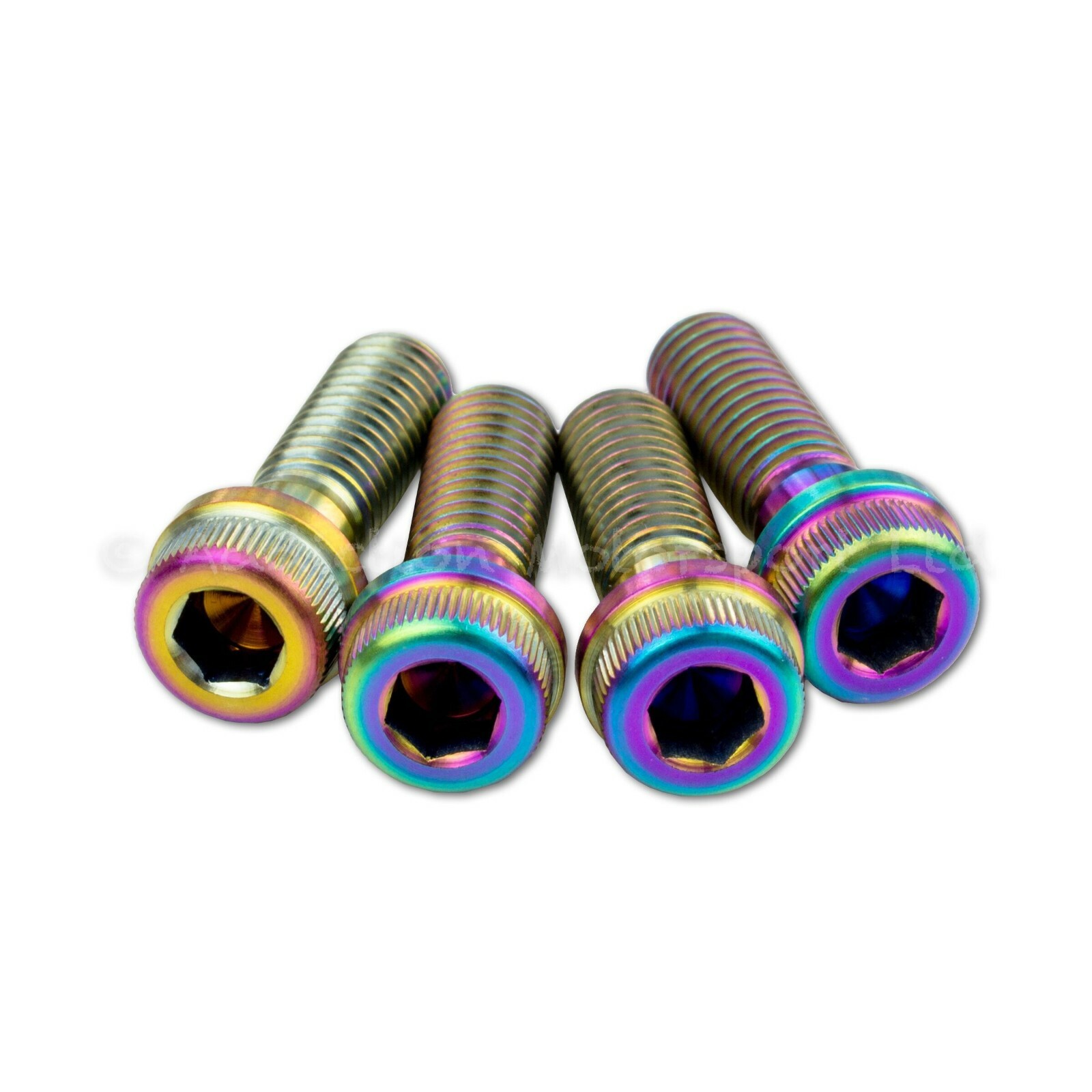 4x Ducati DesertX Rainbow Titanium Handlebar Screws Bolts