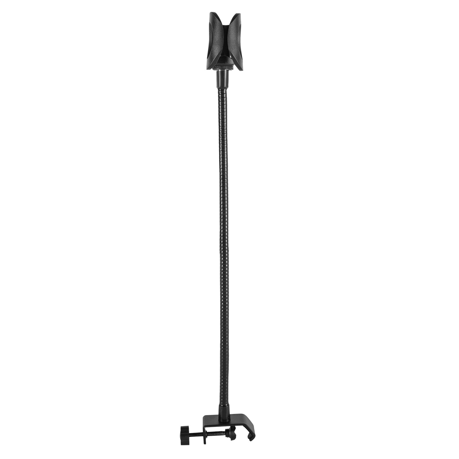 Adjustable Microphone Stand Black with Desk Clamp for Radio Broadcasting