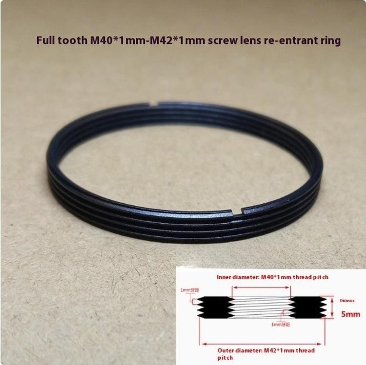 M40-M42 Thread Adapter Ring M40 40x1mm Female to M42 42x1mm Male