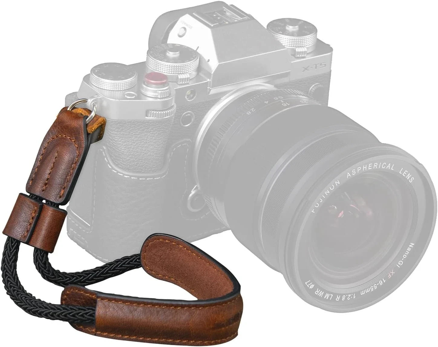 SMALLRIG Camera Wrist Strap, Vintage Leather Hand Strap for DSLR SLR...
