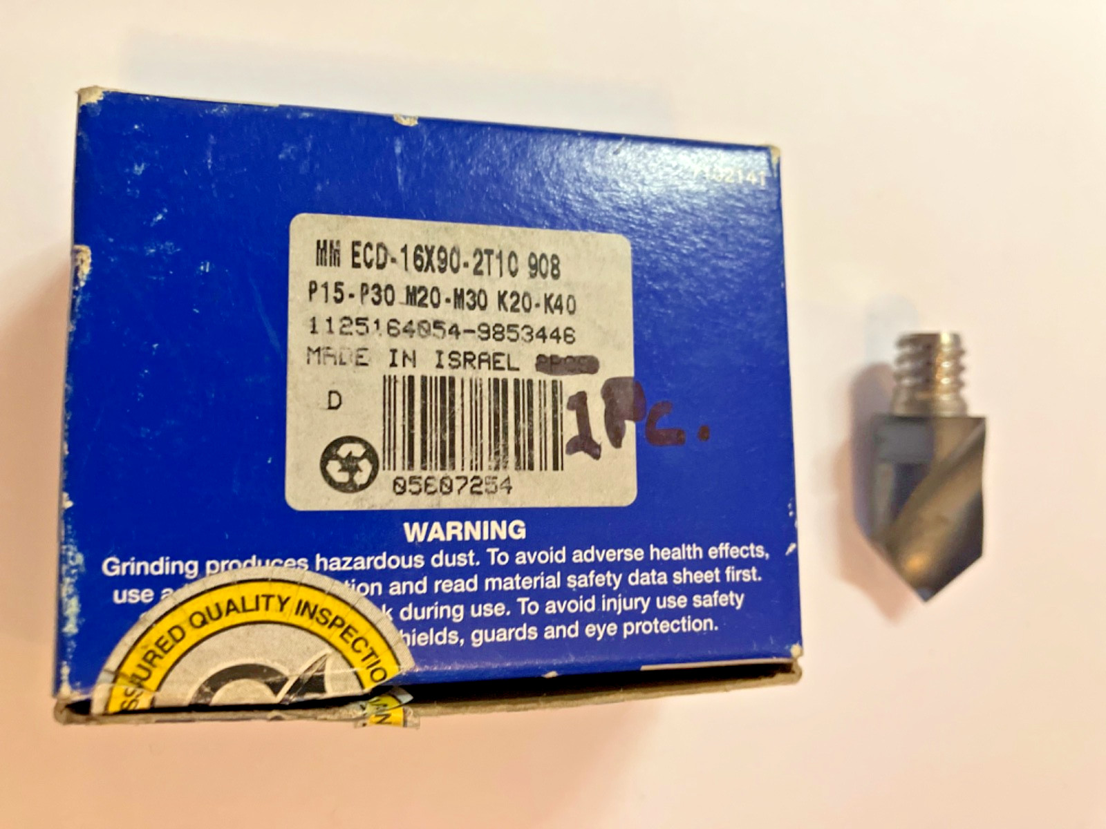 New Iscar Countersink Head.      (16MM Dia. x 90 Degree)    Multi master series.