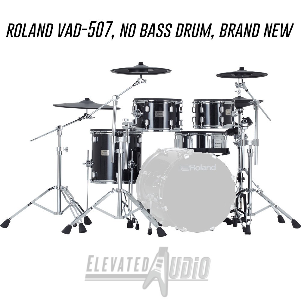 Roland VAD-507 V-Drum Kit, NO BASS DRUM, Brand New, Full Manufacturer's Warranty