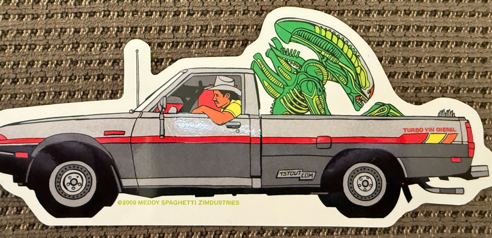 Tyler Stout "Illegal Alien" Xenomorph Sticker