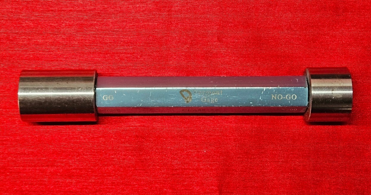 Vermont Gage Go NO Go Smooth Pin Gage GO .9800" No GO 1.0200" - Made In USA