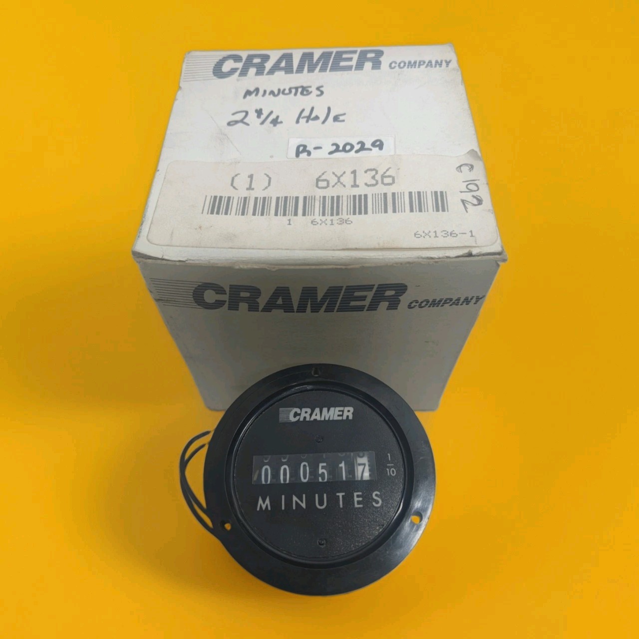 Cramer Minutes Meter 635G-A, 115volt 60hz  - 6 Digit - #10069 - Works!!