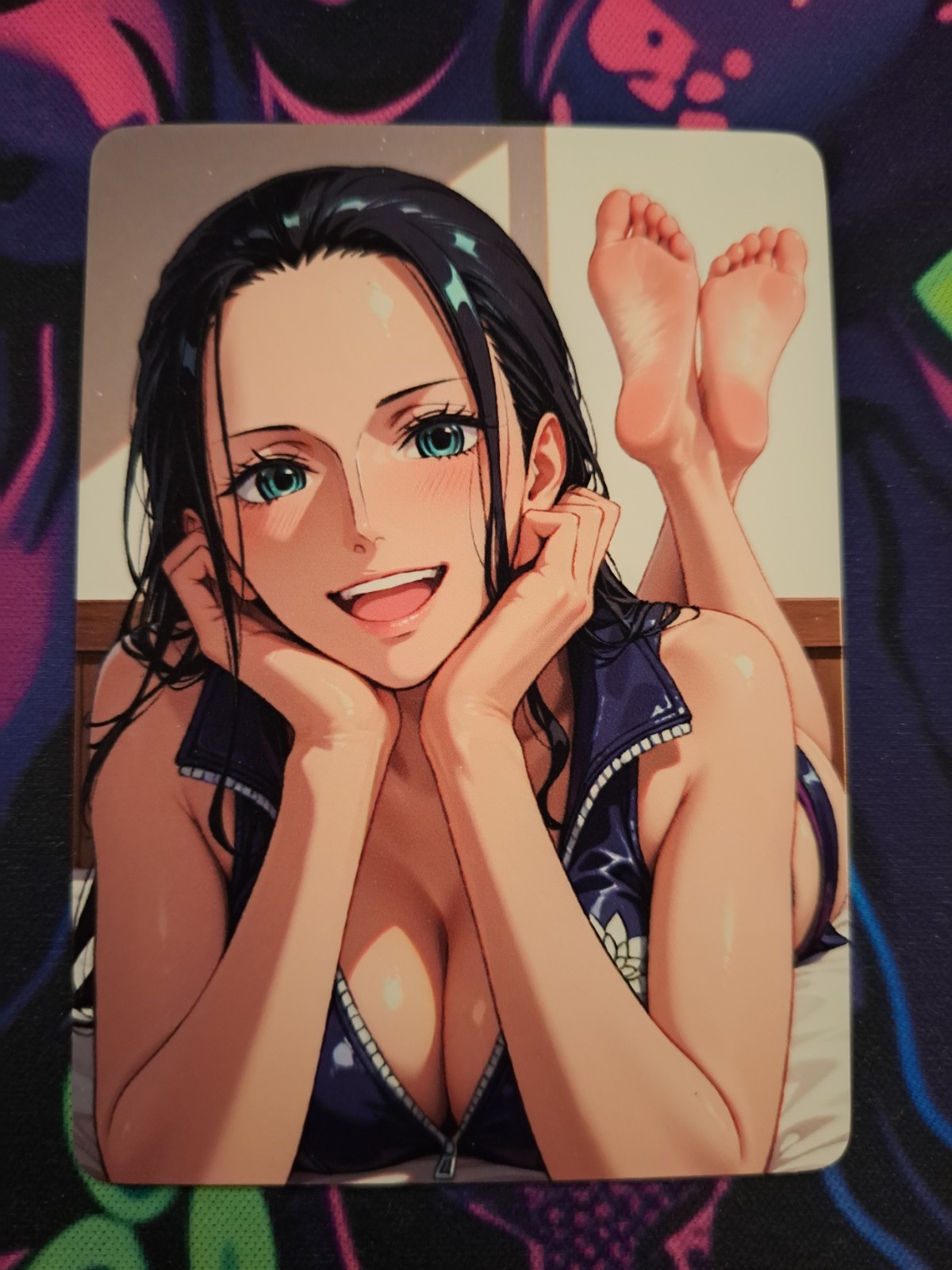 Nico Robin Happy Feet Custom Anime Girl Waifu Card SSR UR Goddess
