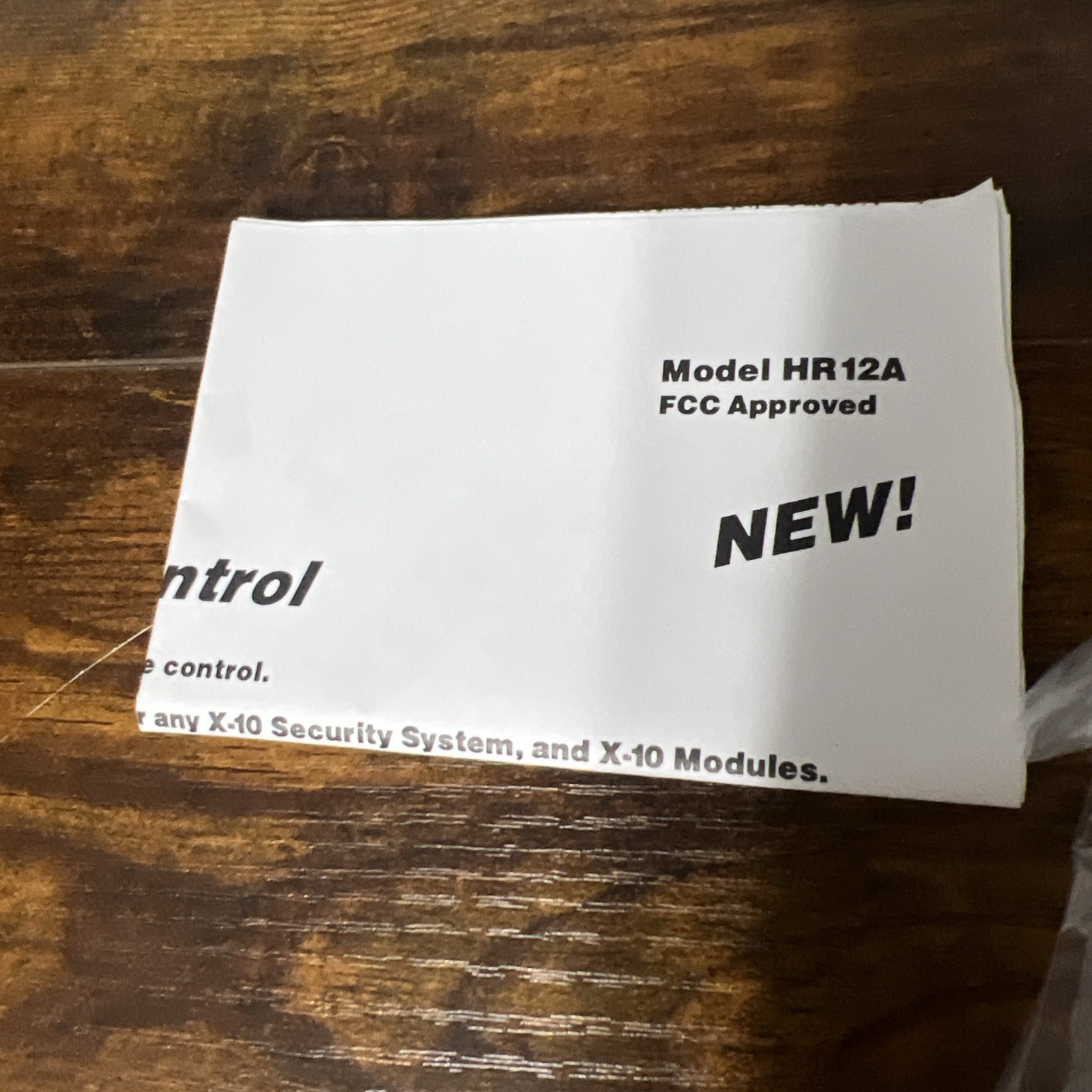 HR12A PalmPad Remote Control