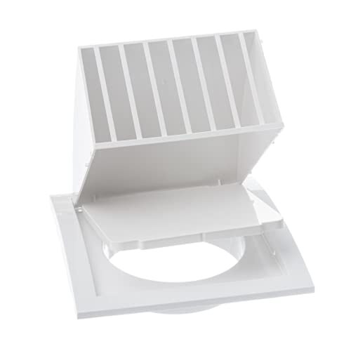Hood Conduit 190mm x With 125mm/5'' Flange And Gravity Vent Tongue