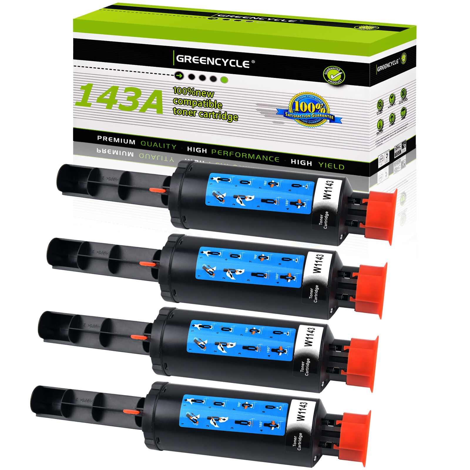143A W1143A Black Reload Kit Toner Cartridge for HP Neverstop Laser 1001nw 1202w