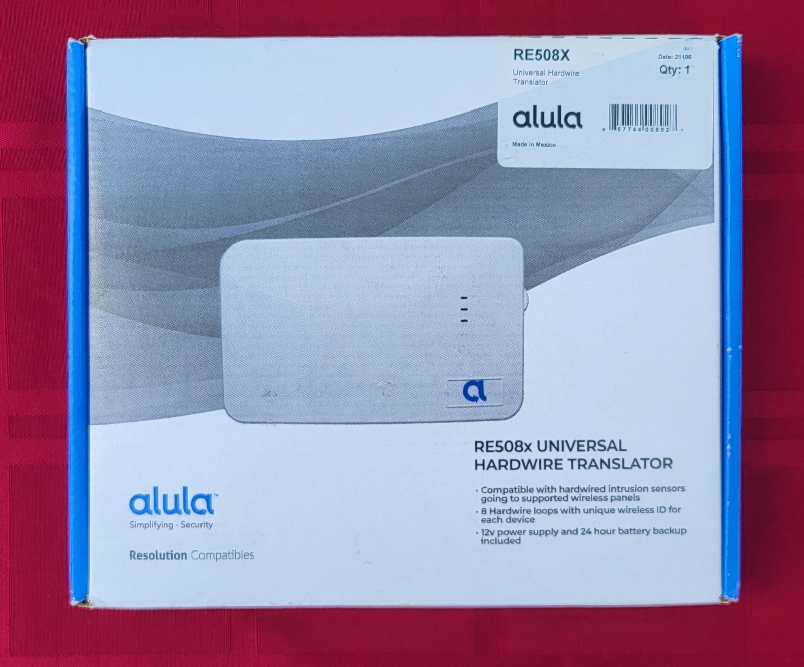 Alula RE508X 8-Zone Universal Hardwired to Wireless Translator - White
