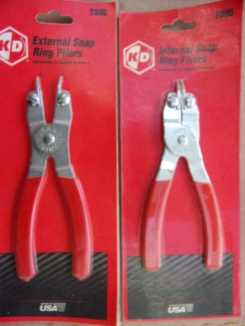 KD TOOLS INTERNAL EXTERNAL SNAP RING PLIERS 2395 AND 2396