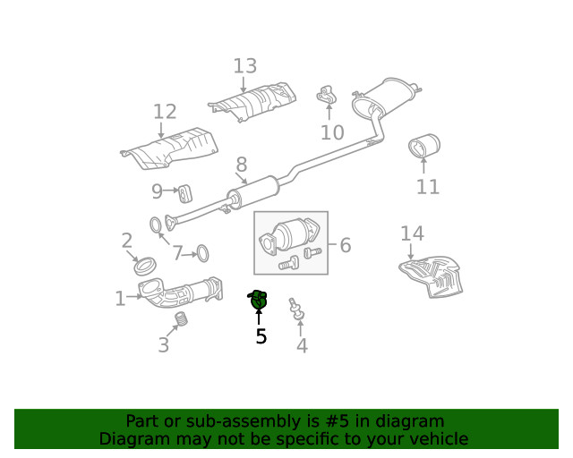 Genuine Honda Rubber Ex Mounting 18215-TA0-A01