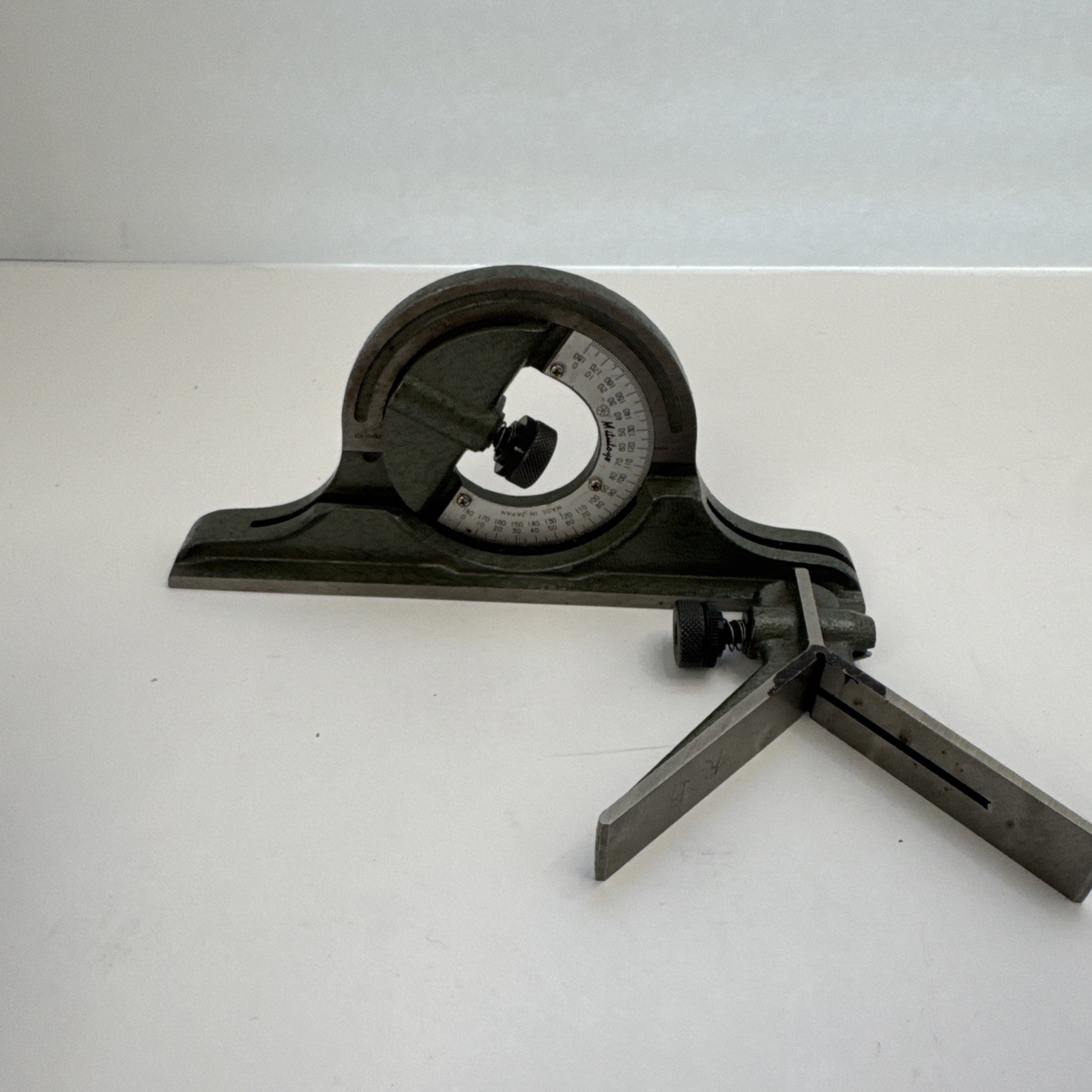 Vintage Mitutoyo 180-301 Combination Protractor Head Machinist Tools