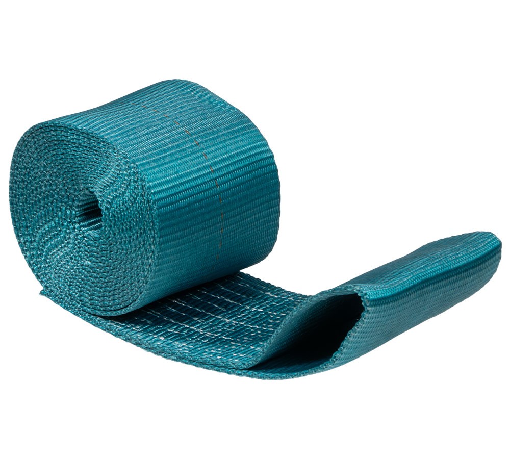 4" x 13' Blue Winch Strap w/ Sewn Loop 6,670 lbs WLL Heavy Duty Tie Down