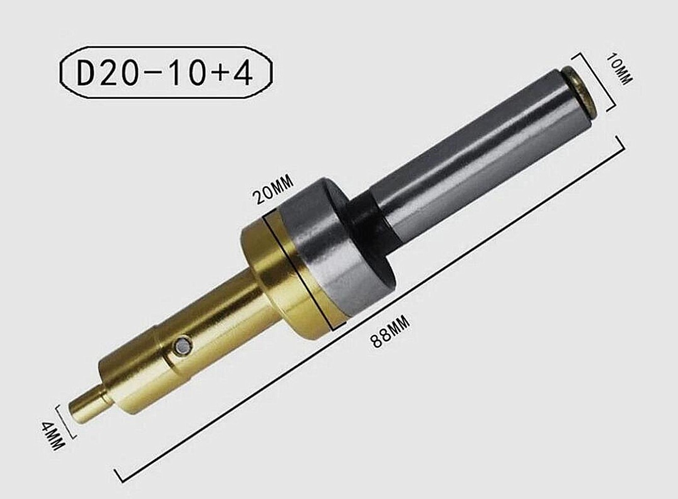 1x Non-Magnetic Edge Finder Anti-Magnetic Centrod Edge Finder Part 10MM D20-10+4