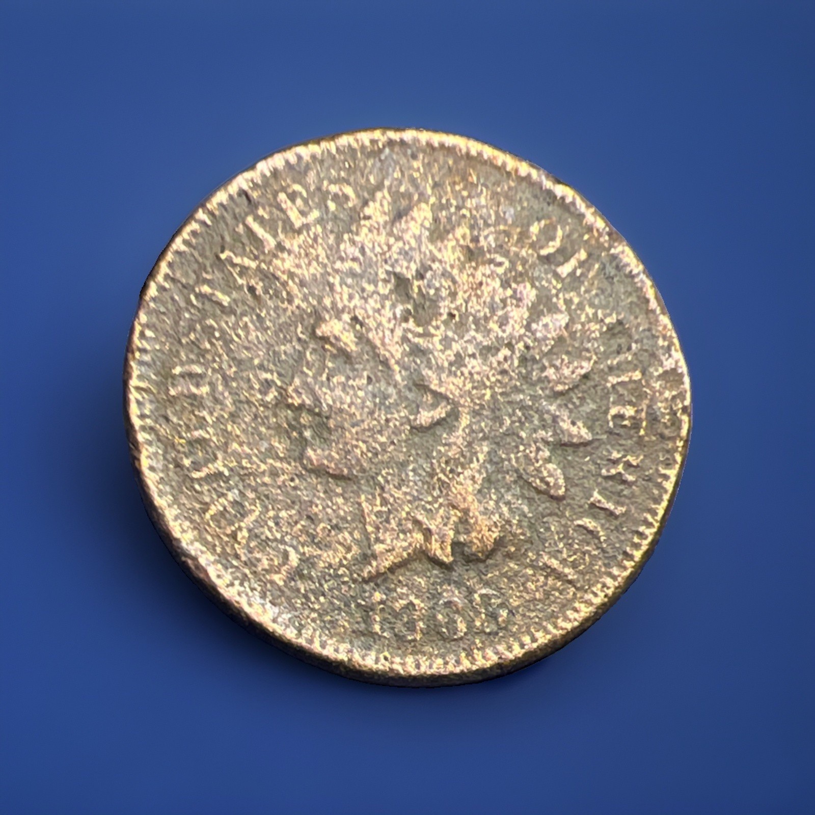 1868 Indian Head Cent 1c Circulated Details