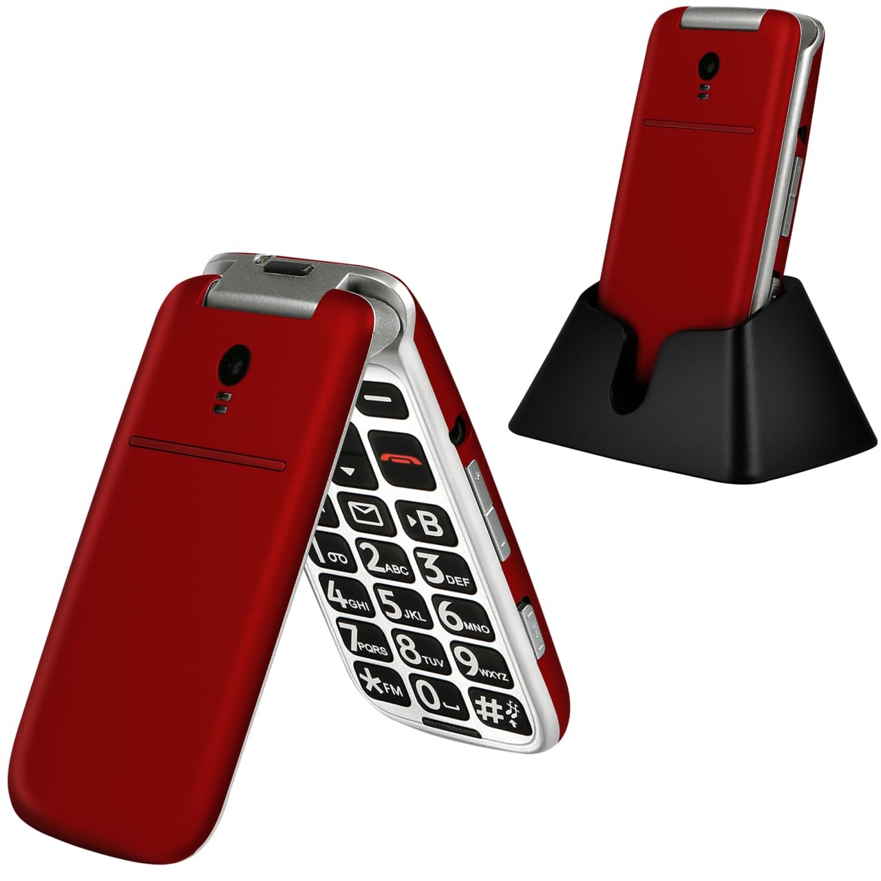G3丨4G Flip Phone Unlocked丨Big Button Cell Phone for Seniors丨2.4" LCD丨SOS Butt...