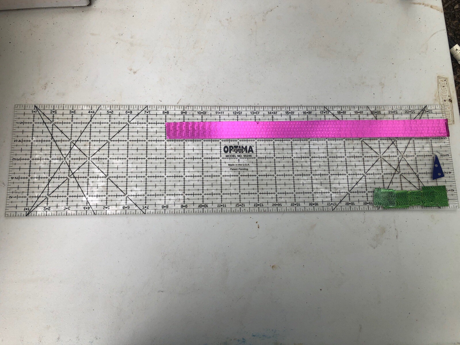 Vtg Optima Quilt Square Plastic Rectangle Grid