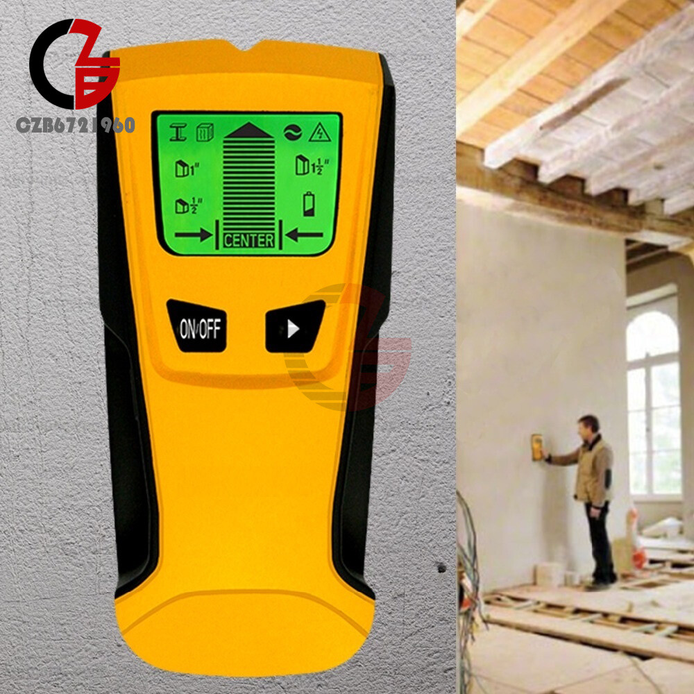 3in1 LCD Stud Wood Wall Center Finder Scanner Metal AC Live Wire Detector New