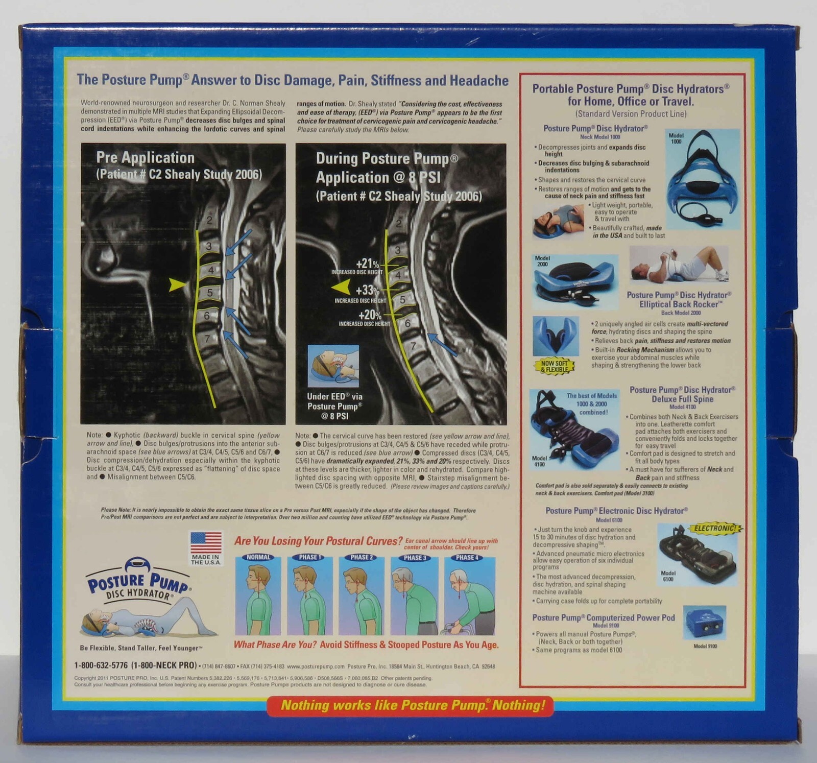 Posture Pro Pump for Neck & Disc Alignment Model 1000 - used