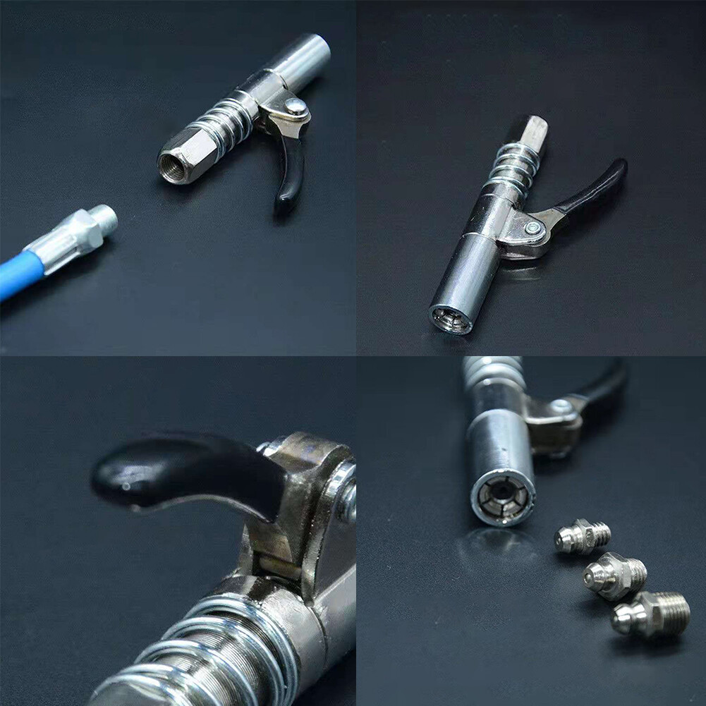US 2 Pack Grease Gun Coupler Locks Onto Fittings Long-lasting Rebuildable Tool