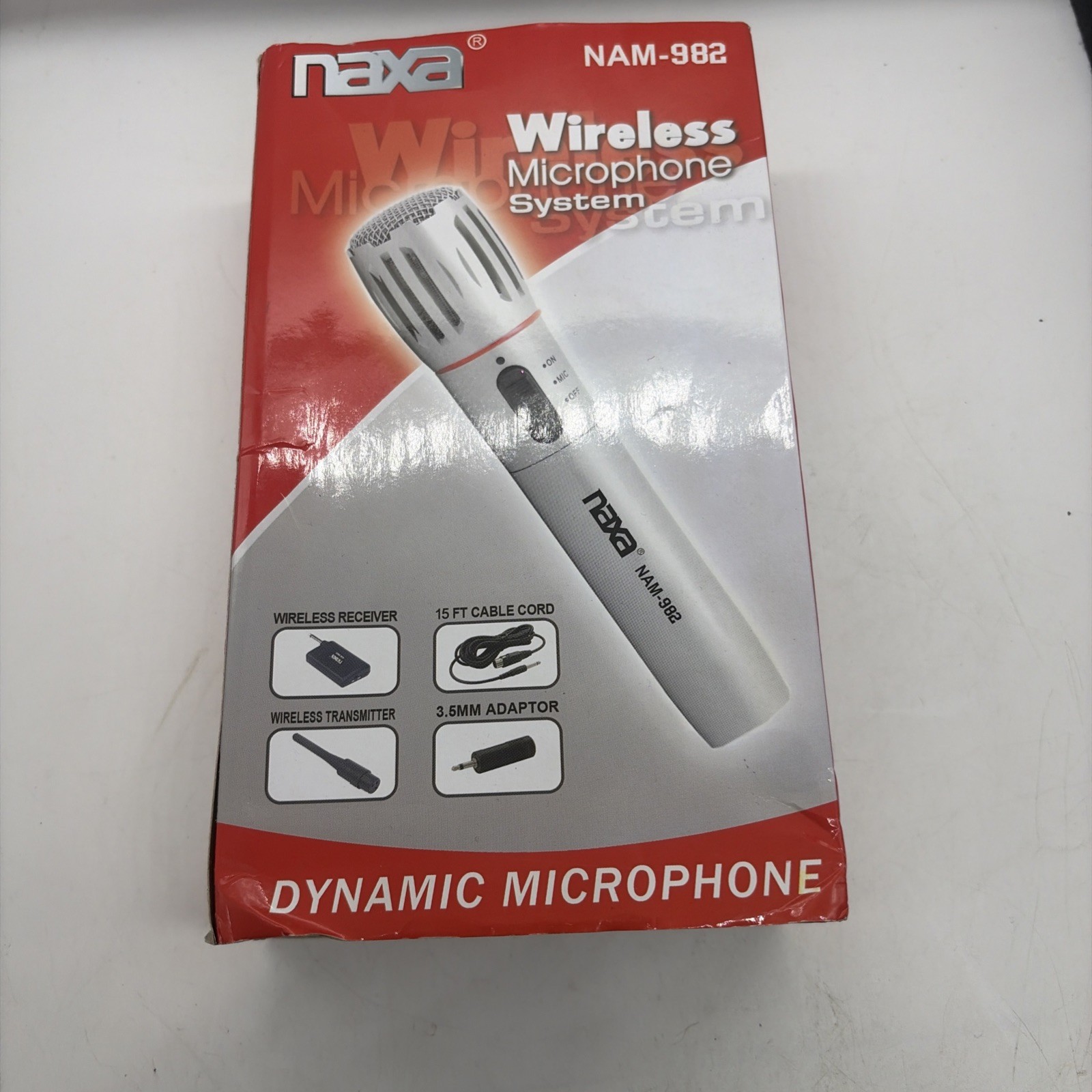 Naxa NAM982 dynamic wireless professional microphone New