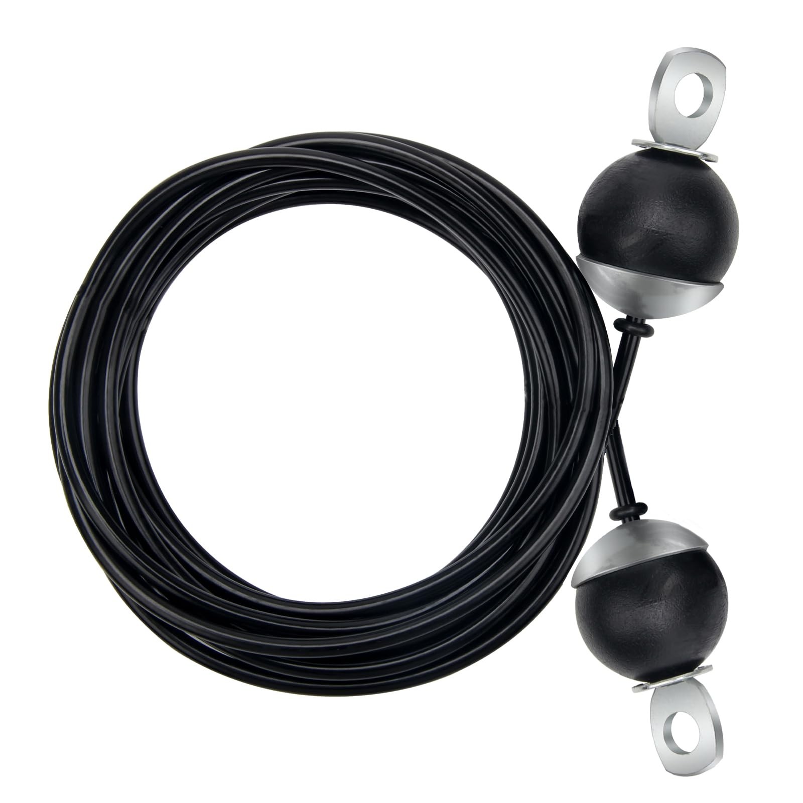 Fitness Pulley Replacement Cable 196 In Black for Home Gym