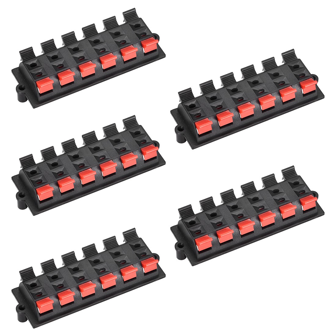 2 12 Push Spring Mode ConnectorTerminals Strip Block WP12-03B 5pcs
