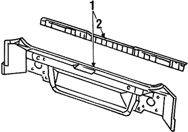 Genuine GM Rear Body Panel 21124507