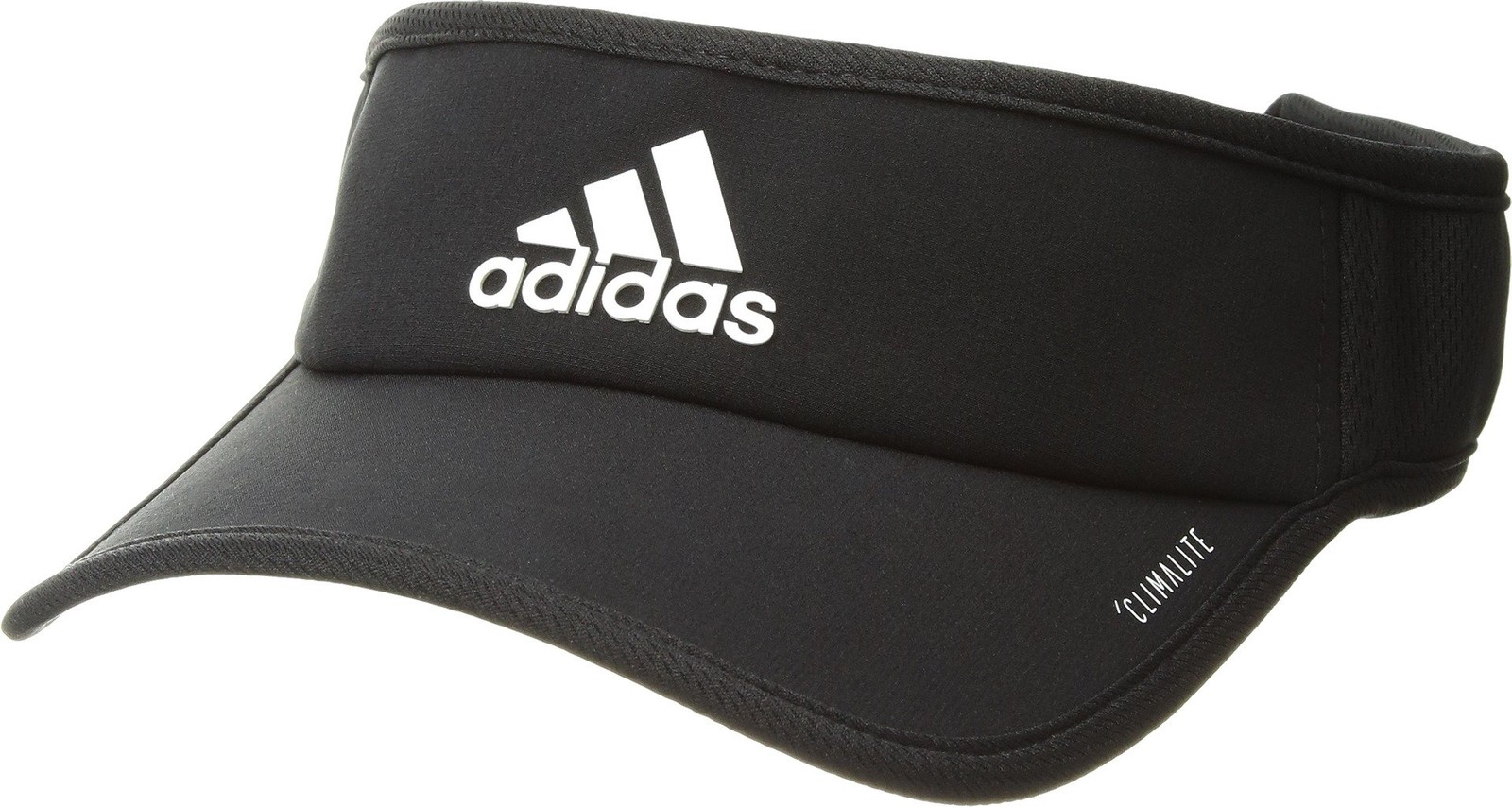 adidas Superlite Mens Visor Black One Size Lightweight Running Golf Hat