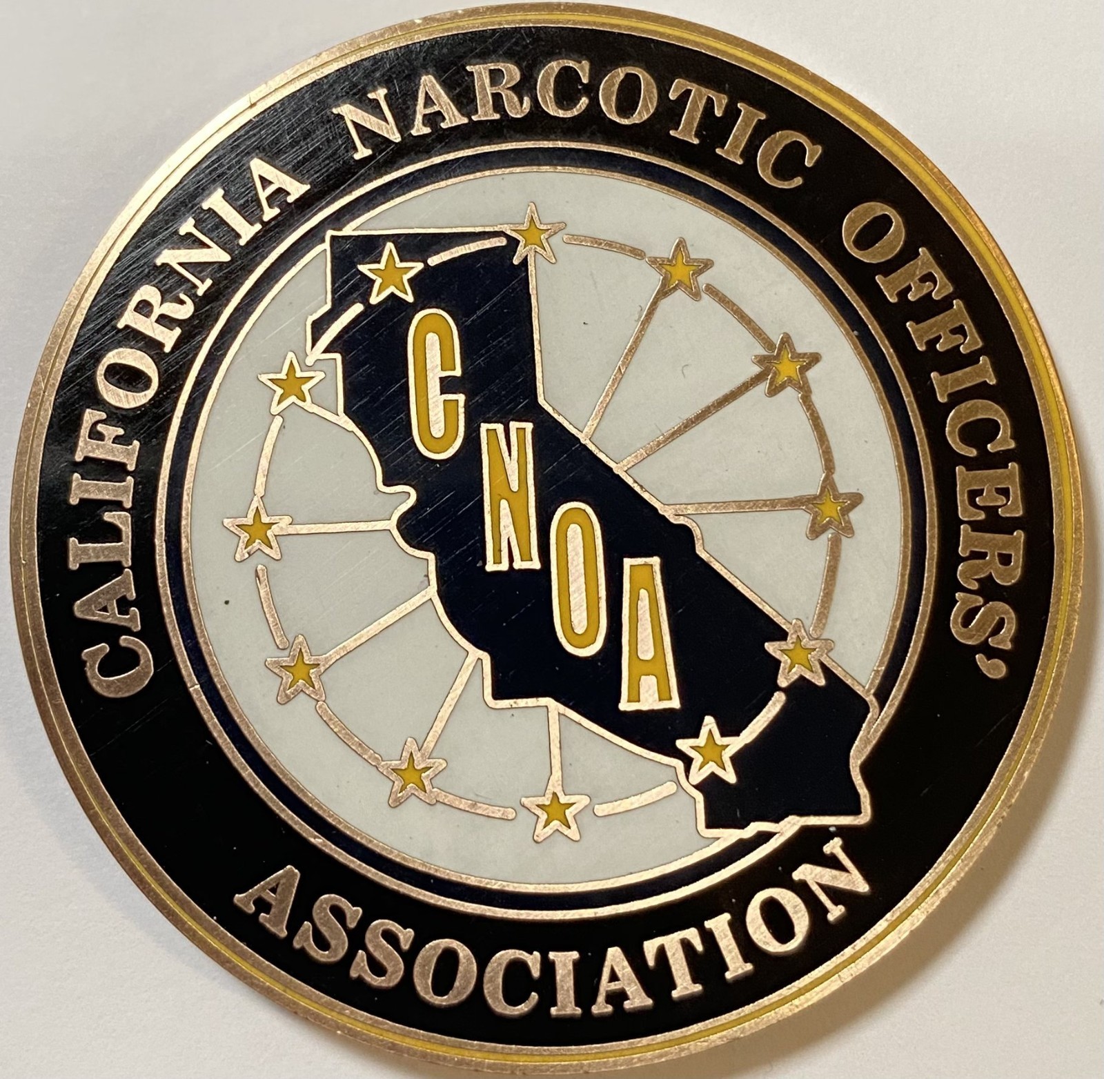 California Narcotic Officers Association Challenge Coin St Michael Bronze