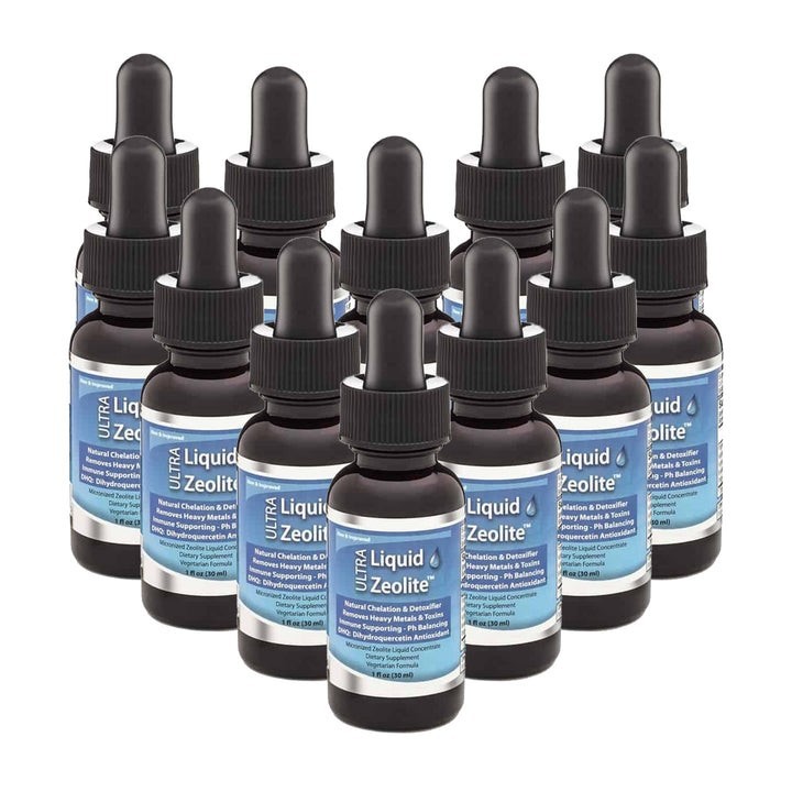 12  Extra Strength Liquified Zeolite Liquid Natural Detox for PURE Mind and Body