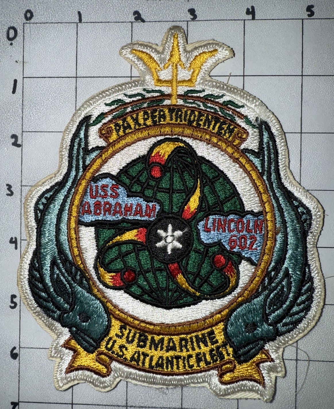 1970s - 1990s USN Navy USS Abraham Lincoln Submarine Patch (8)