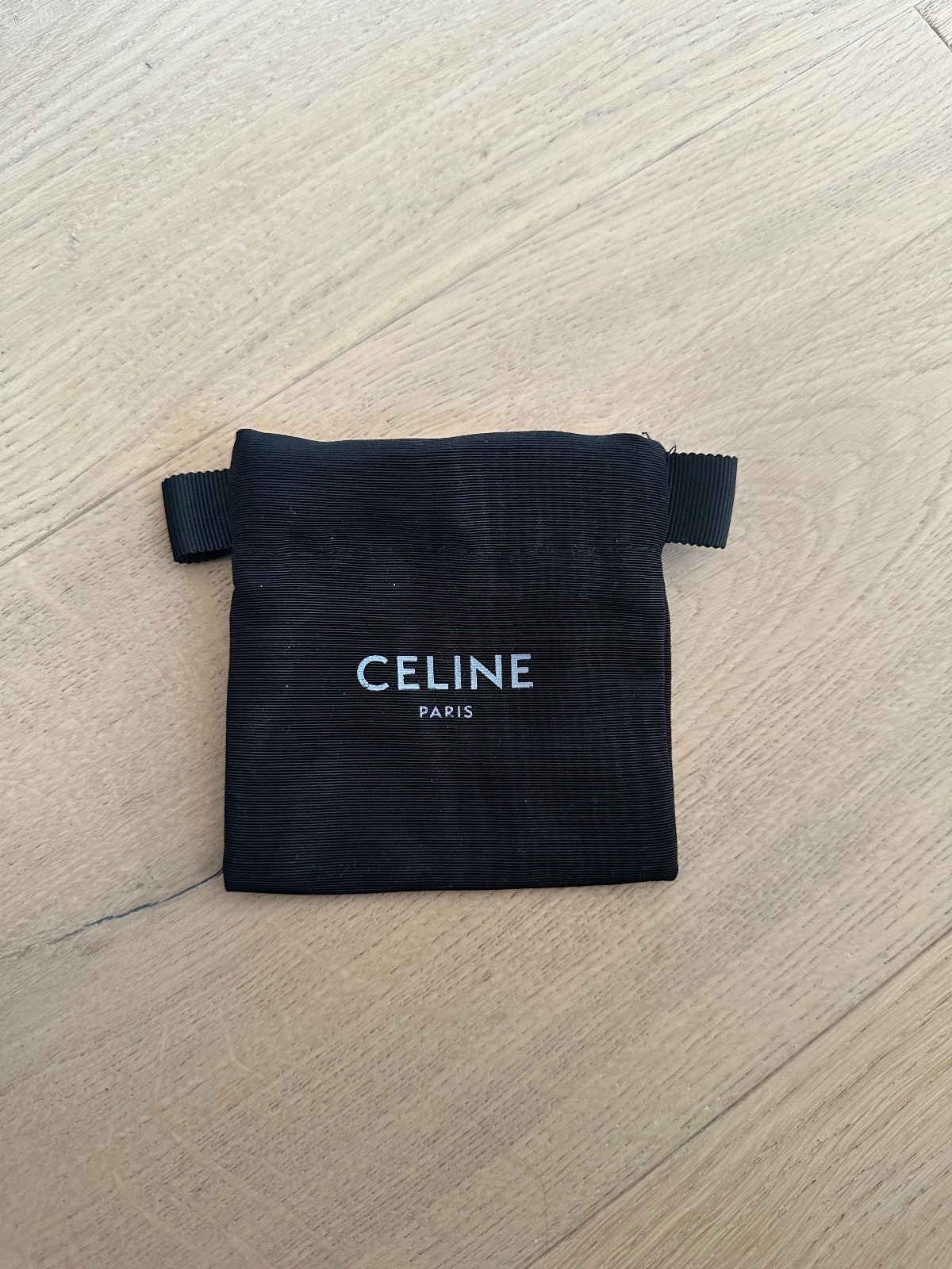 CELINE PARIS Jewelry Dust Bag Storage Drawstring W 3.75" x H 4" Inches