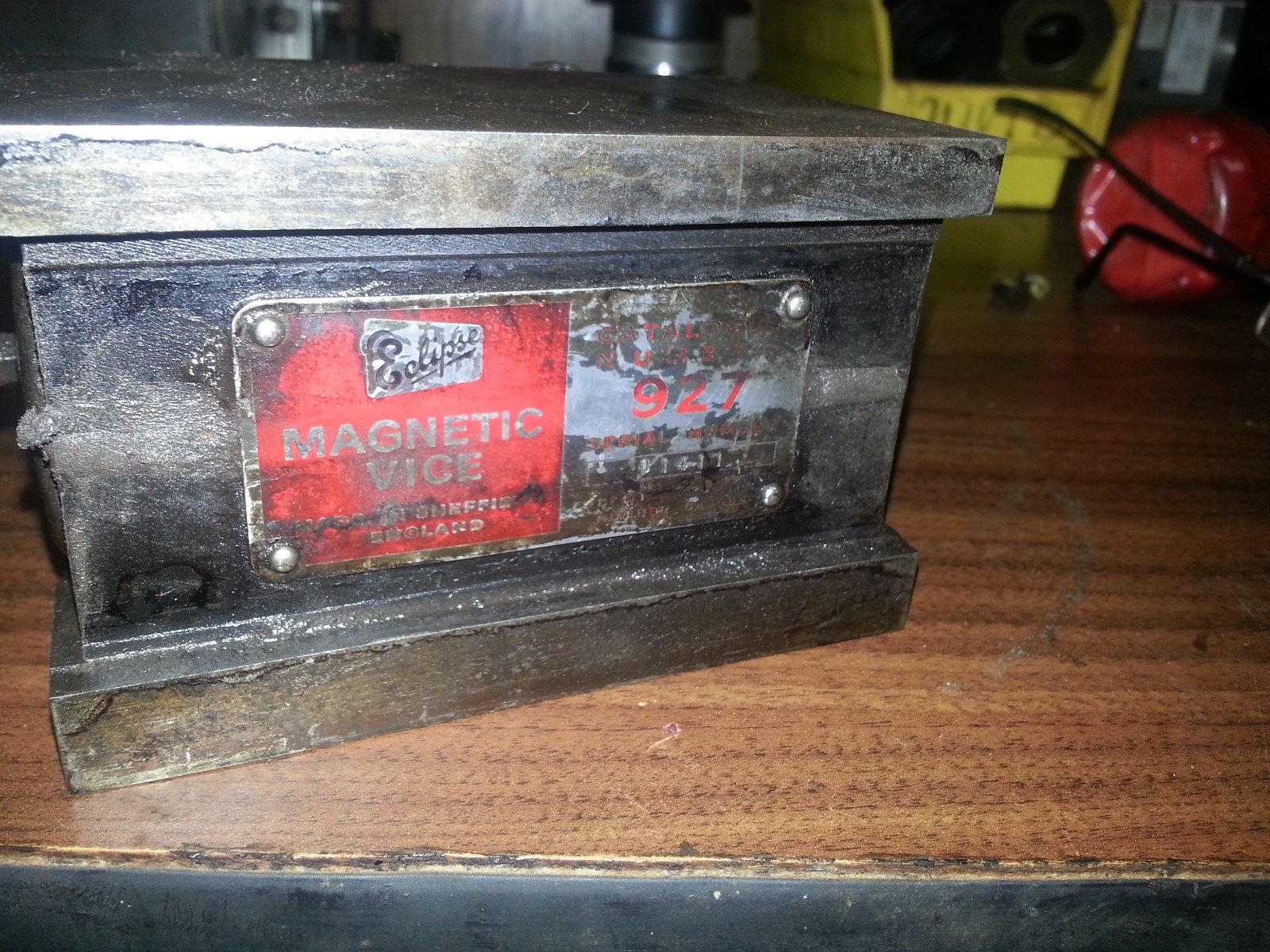 Eclipse Sheffield England Toolmakers Magnetic Grinding Vise CHARMILLES EDM VICE
