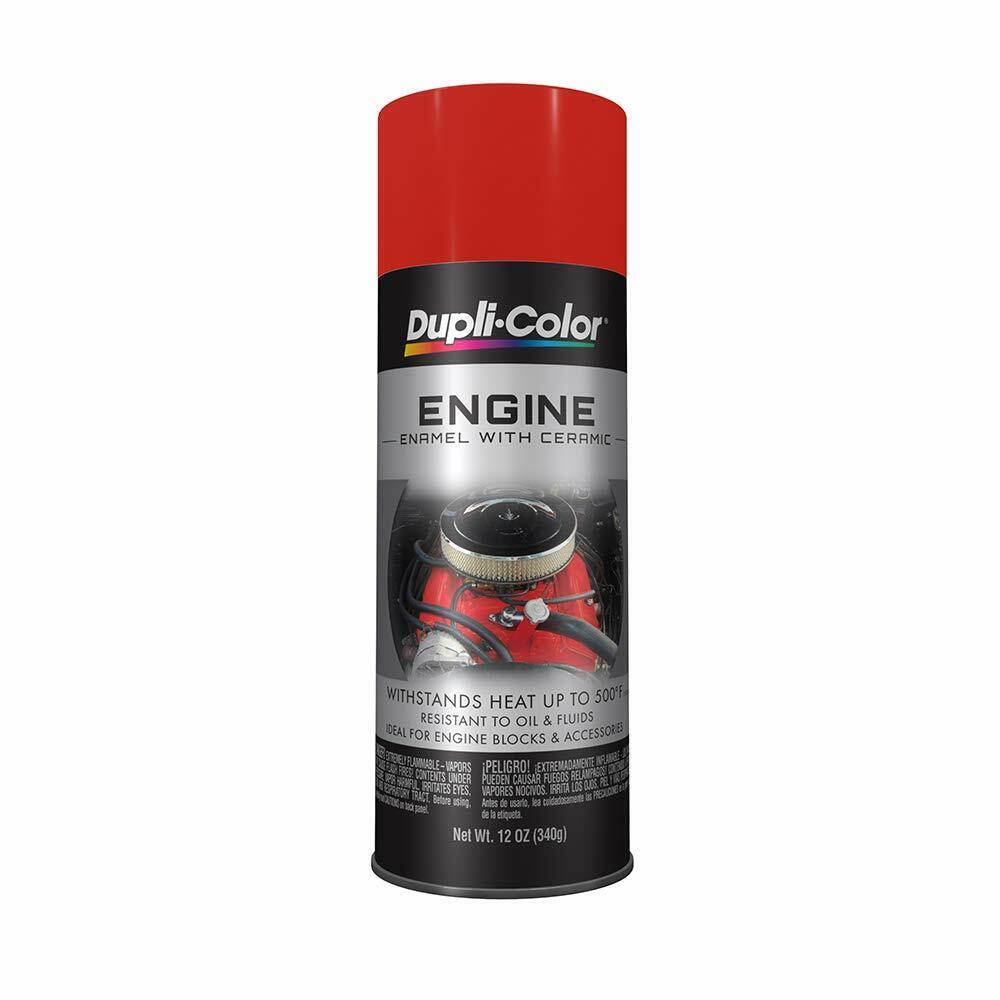 Dupli-Color DE1632 Engine Enamel Spray Paint Cerami Chrysler Industrial Red 12oz