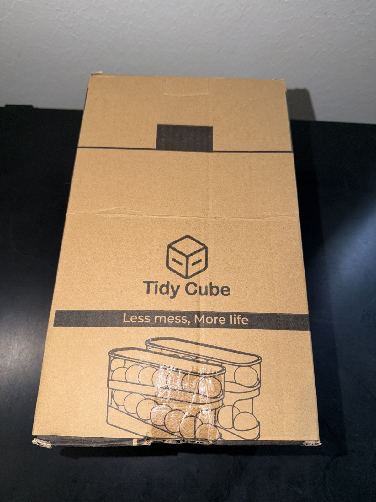 Tidy Cube Rolling Egg Storage Organizer For Countertop Or Fridge