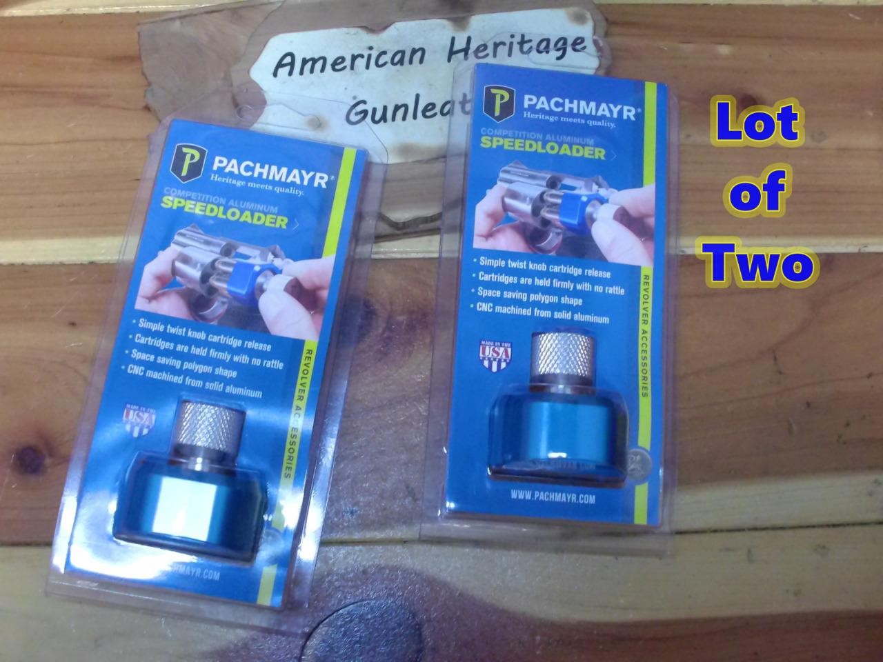2 Lot P54 PACHMAYR Aluminum SpeedLoader for S&W L Frame RUGER GP100 COLT Python