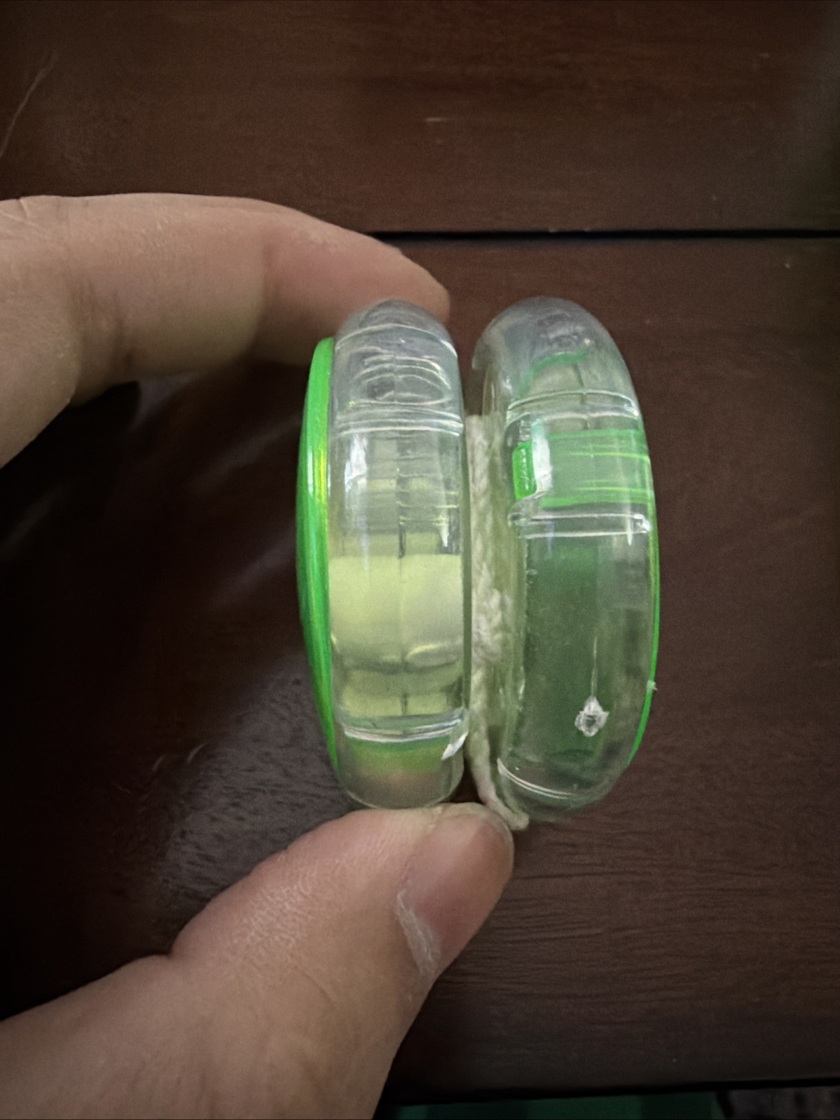 Vintage Clear Lime Green Yo Yo