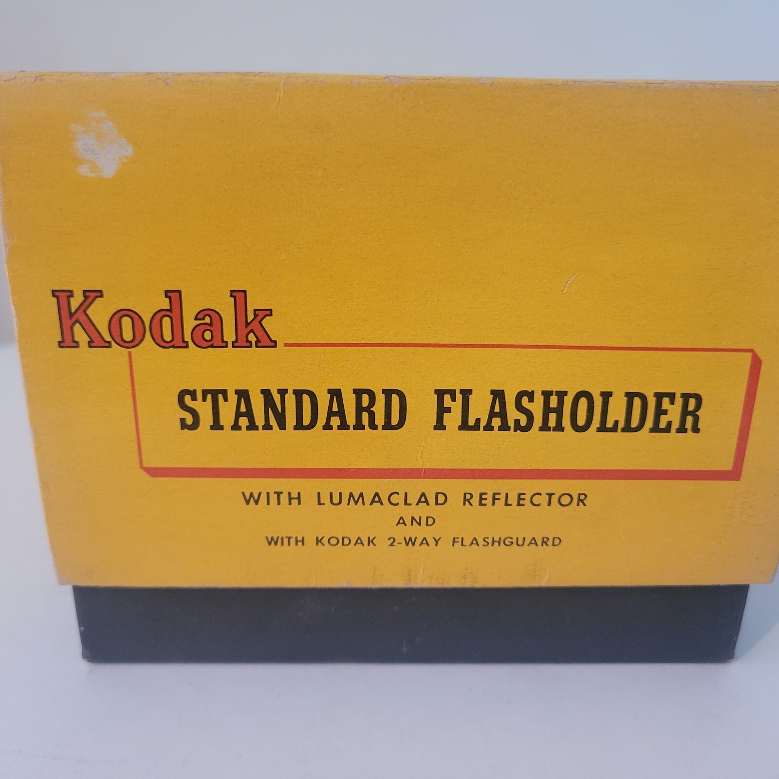 Kodak Standard Flasholder with Box, Bracket, 1-Bulb, Clean + Leather Strap